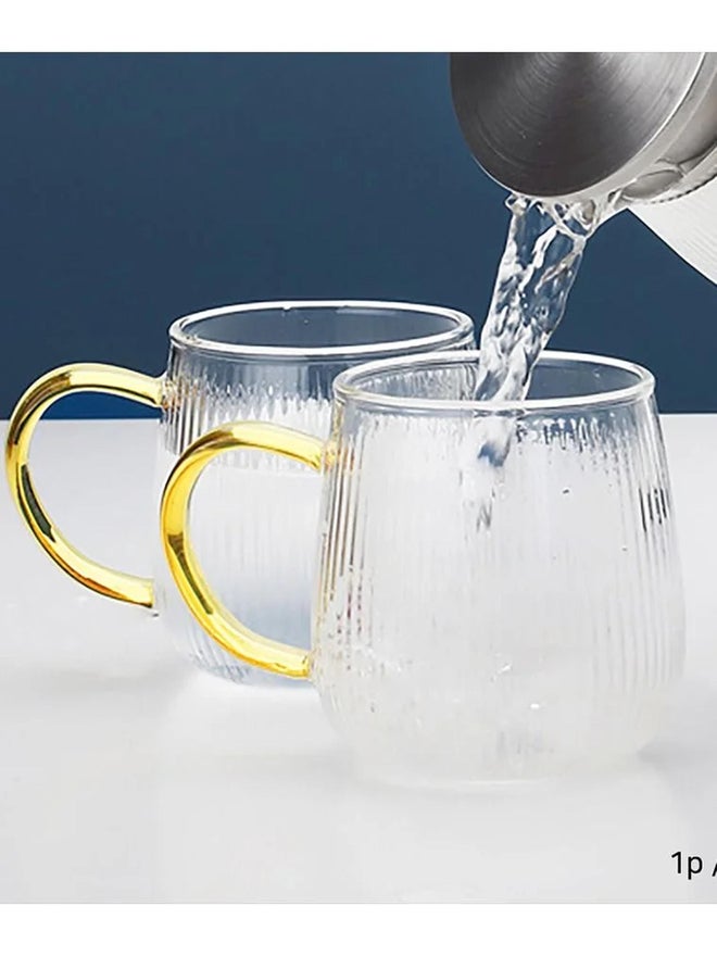 1CHASE 3-Piece Borosilicate Stripe Glass Water Pitcher and Drinking Glass - Image 3